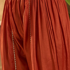 Floral Embroidered & Sequinned Tunic With Dhoti Pant