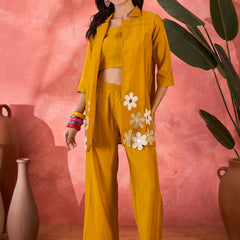 Floral Co-Ord Set with Embroidered Jacket