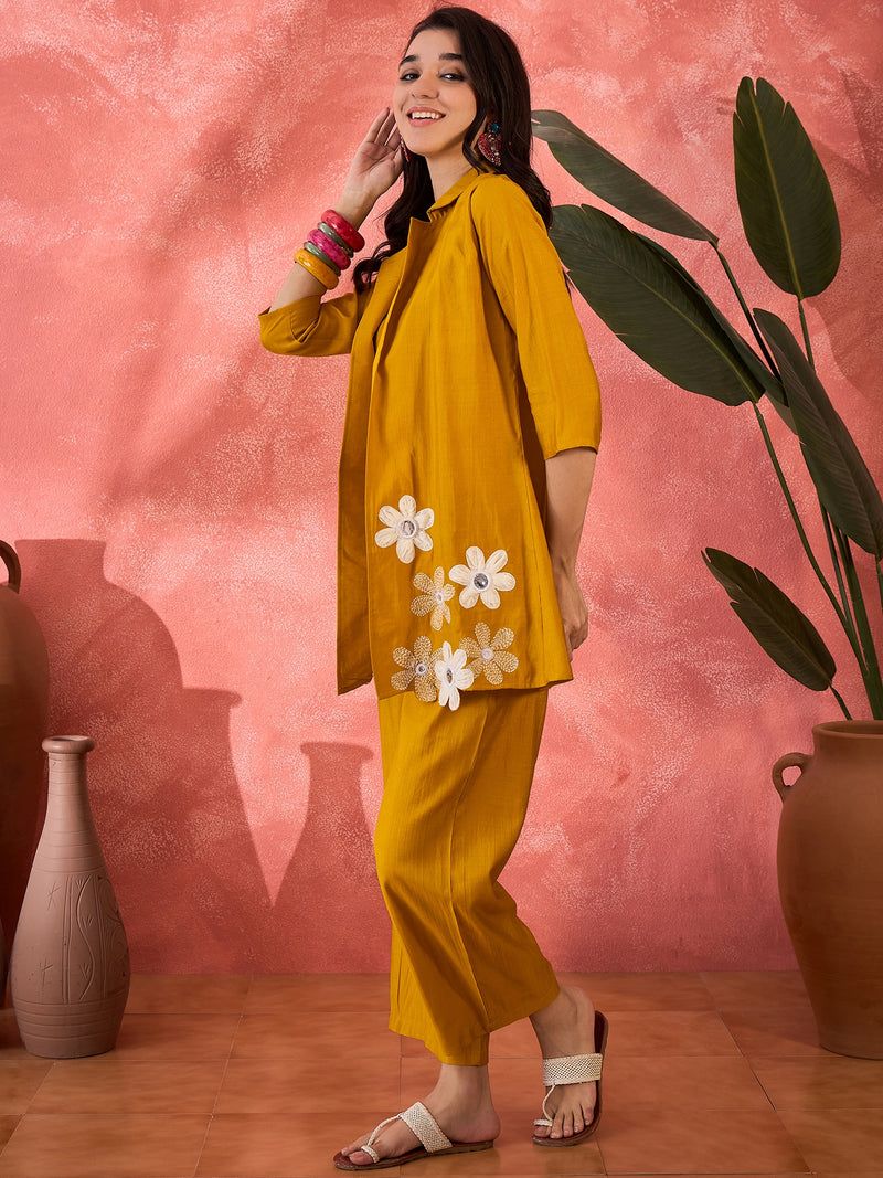 Floral Co-Ord Set with Embroidered Jacket