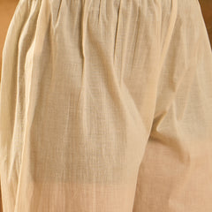 Pure Cotton Floral Embroidered Tunic With Pant