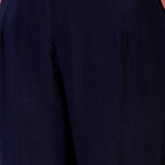 Embroidered Shoulder Straps Straight Kurta With Trousers & Dupatta