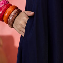 Embroidered Shoulder Straps Straight Kurta With Trousers & Dupatta
