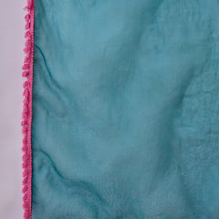 Embroidered Shoulder Straps Straight Kurta With Trousers & Dupatta