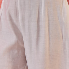Geometric Embroidered & Mirror Work Kaftan Kurta With Trouser