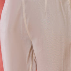 Embroidered Shoulder Straps Straight Kurta With Trousers & Dupatta