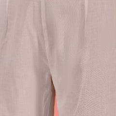 Embroidered Shoulder Straps Straight Kurta With Trousers & Dupatta