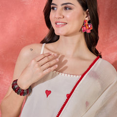Embroidered Shoulder Straps Straight Kurta With Trousers & Dupatta