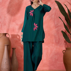 Patch Work Tunic and Trouser Co-Ords Set