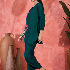 Patch Work Tunic and Trouser Co-Ords Set