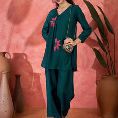 Patch Work Tunic and Trouser Co-Ords Set