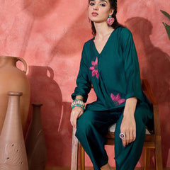 Patch Work Tunic and Trouser Co-Ords Set