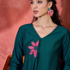 Patch Work Tunic and Trouser Co-Ords Set