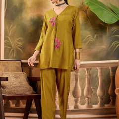 Patch Work Tunic and Trouser Co-Ords Set