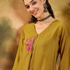 Patch Work Tunic and Trouser Co-Ords Set