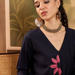 Patch Work Tunic and Trouser Co-Ords Set
