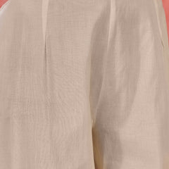Pure Cotton Shoulder Straps Straight Kurta With Trousers & Dupatta