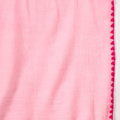 Pure Cotton Sholder Strap Straight Kurta With Pant & Dupatta Kurta Set