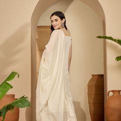 Pure Cotton Embroidered Shoulder Strap Kurta With Pant & Dupatta Kurta Set