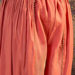 Mirror Work A-Line Kurta with Dhoti Pant & Bags Kurta Set