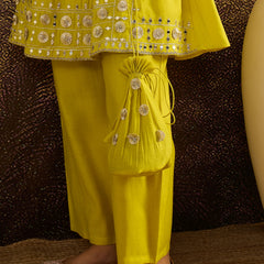 Floral Embroidered A-line Kurta With Trouser Kurta Set