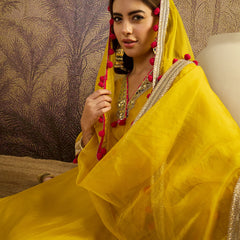 Floral Embroidered Straight Kurta With Trouser & Dupatta Kurta Set