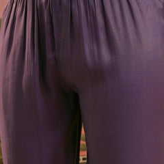 Floral Embroidered Tunic With Trouser Co-Ords Set