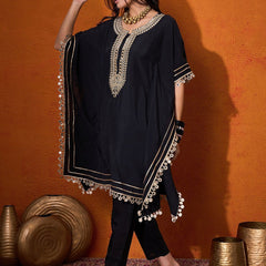 Embroidered Kurta With Trouser
