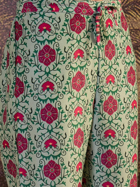 Floral Printed Cotton  Lining in Kurta With Pant Co-Ords