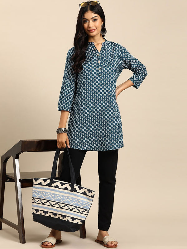 Floral Printed Straight Kurti