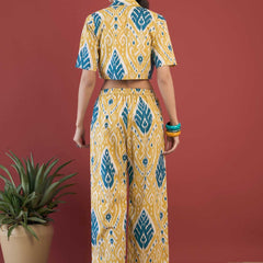 Ethnic Motifs Printed Top Jacket With Trousers