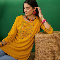 Embroidered Straight Kurtis