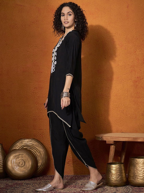 Embroidered Tunic With Trouser Co-Ords
