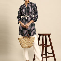 Floral Printed Kurti with Belt