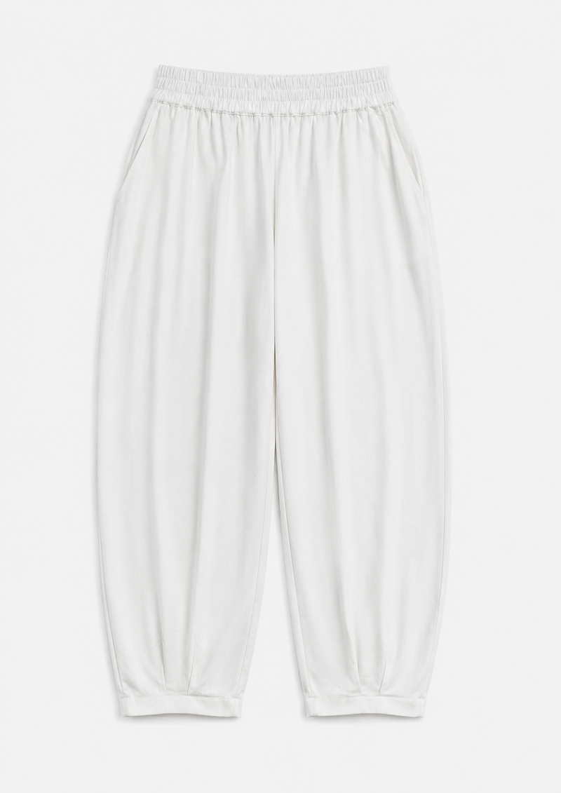 Linen Cotton Balloon Fit Trousers