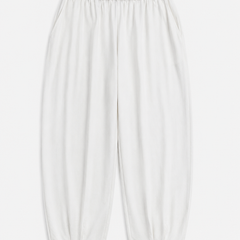 Linen Cotton Balloon Fit Trousers