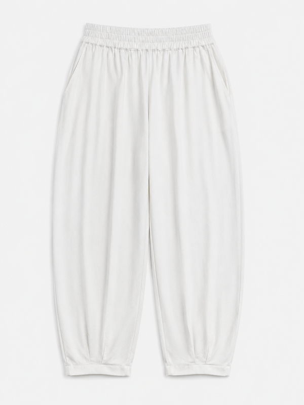 Linen Cotton Balloon Fit Trousers