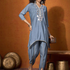 Embroidered Tunic With Trouser  Co-Ords