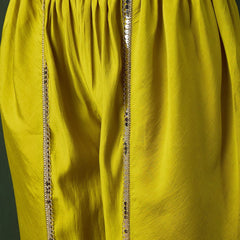 Embellished Mirror Work Tunic With Dhoti Pant Co-Ords