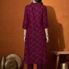 Women Straight Kurta With Trouser