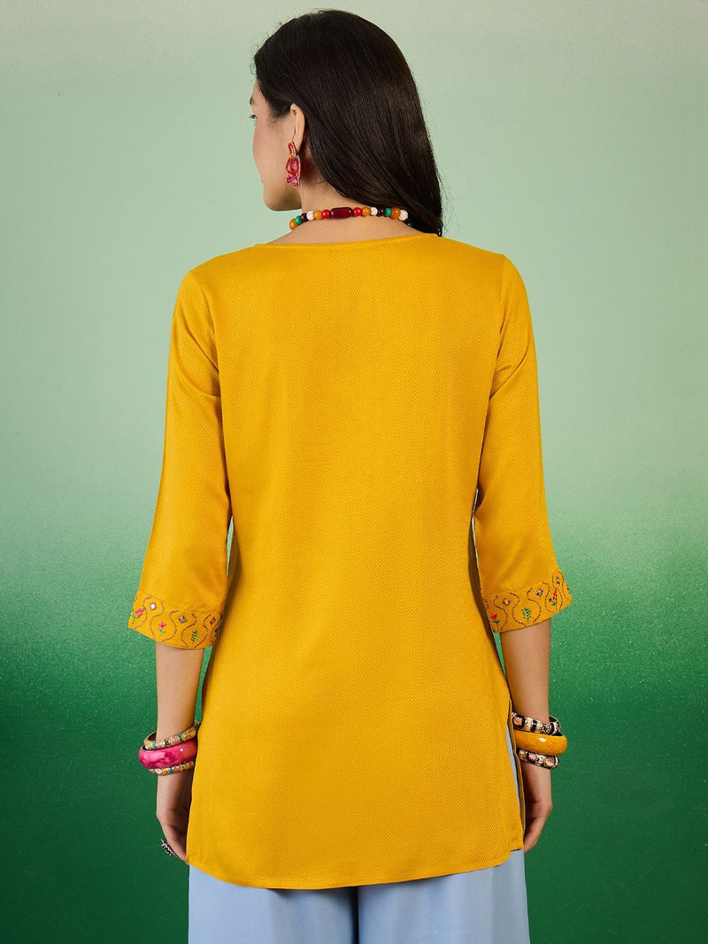 Embroidered Straight Kurtis