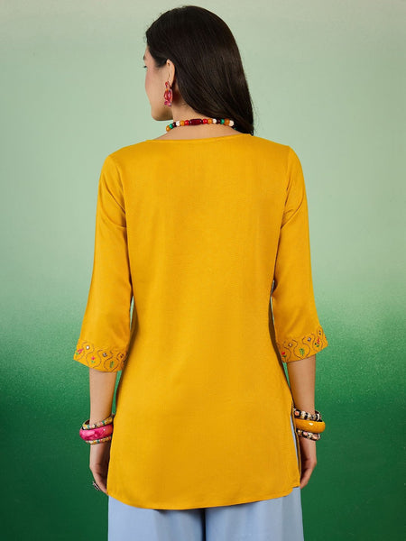 Embroidered Straight Kurtis