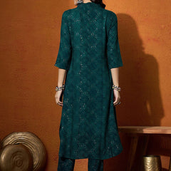 Women Printed Straight Kurta With Trouser