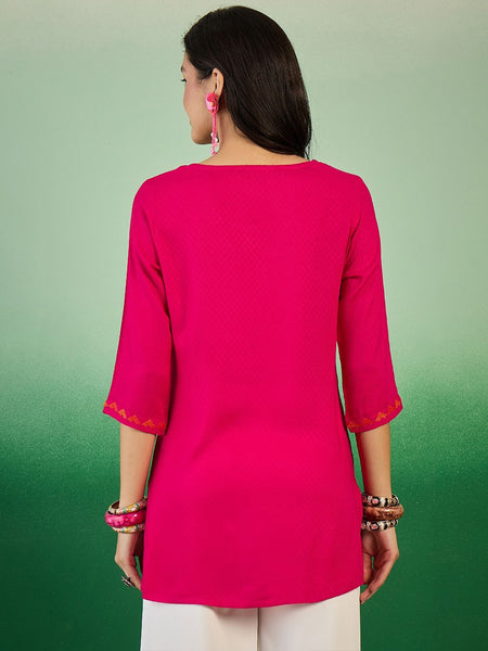 Embroidered Straight Kurtis