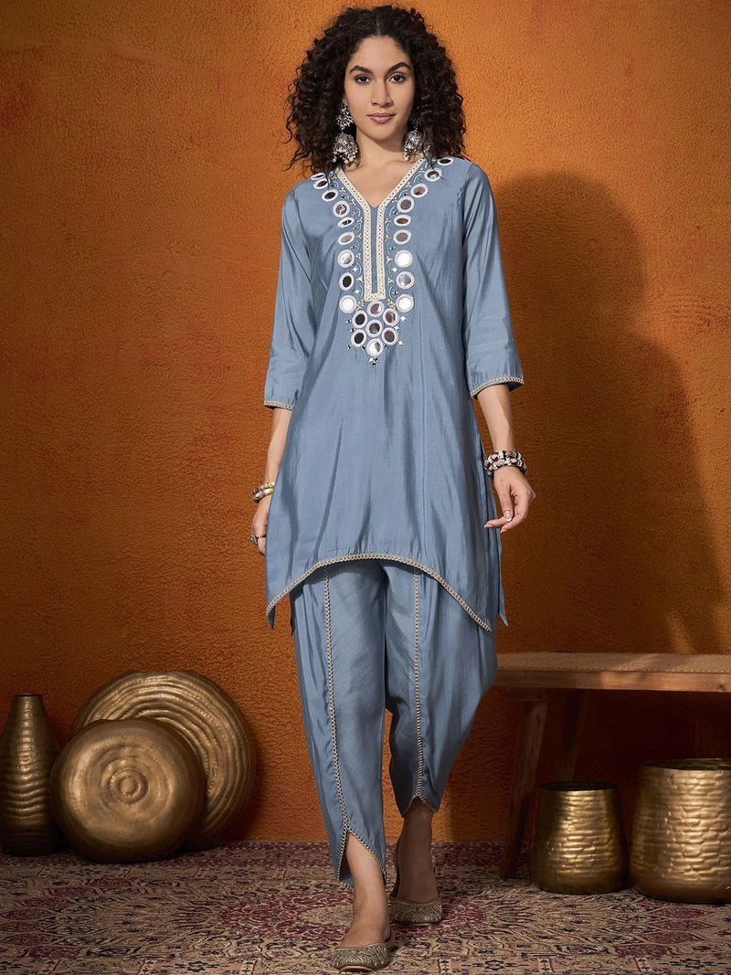 Embroidered Tunic With Trouser  Co-Ords