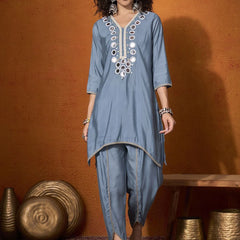 Embroidered Tunic With Trouser  Co-Ords