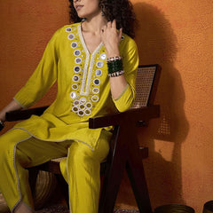 Embroidered Tunic With Trouser  Co-Ords