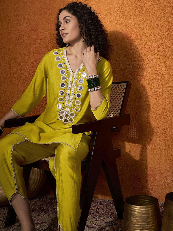 Embroidered Tunic With Trouser  Co-Ords