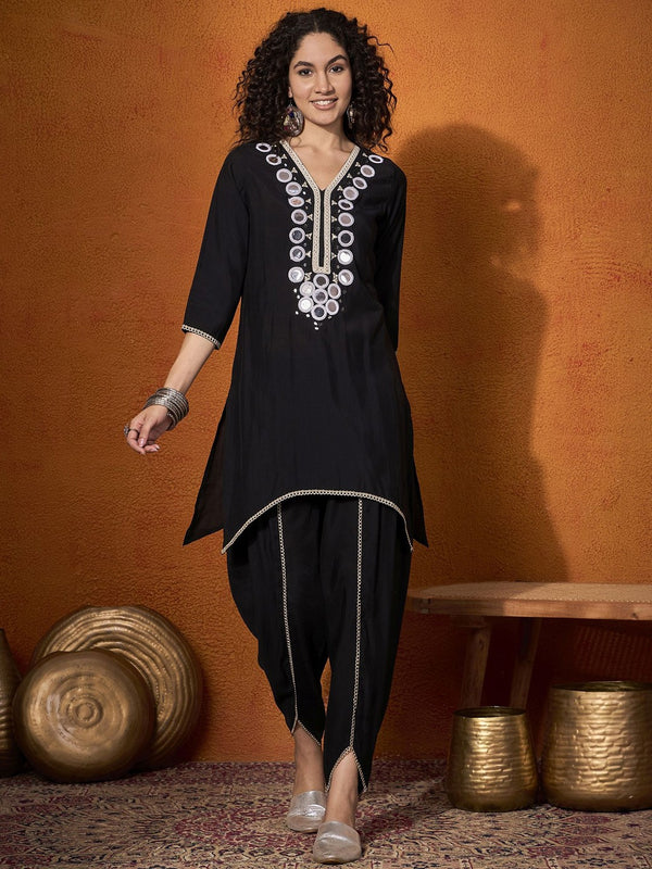 Embroidered Tunic With Trouser Co-Ords