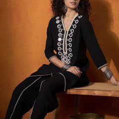 Embroidered Tunic With Trouser Co-Ords