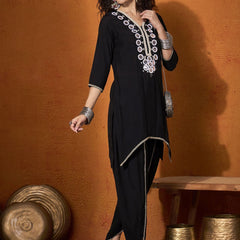 Embroidered Tunic With Trouser Co-Ords